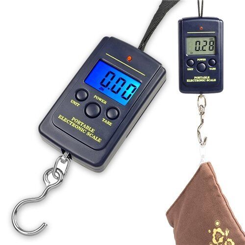 Balanza Bascula Digital mano Profesional 10g a 40 Kg Equipaje Maletas Pesca  Caza | eBay