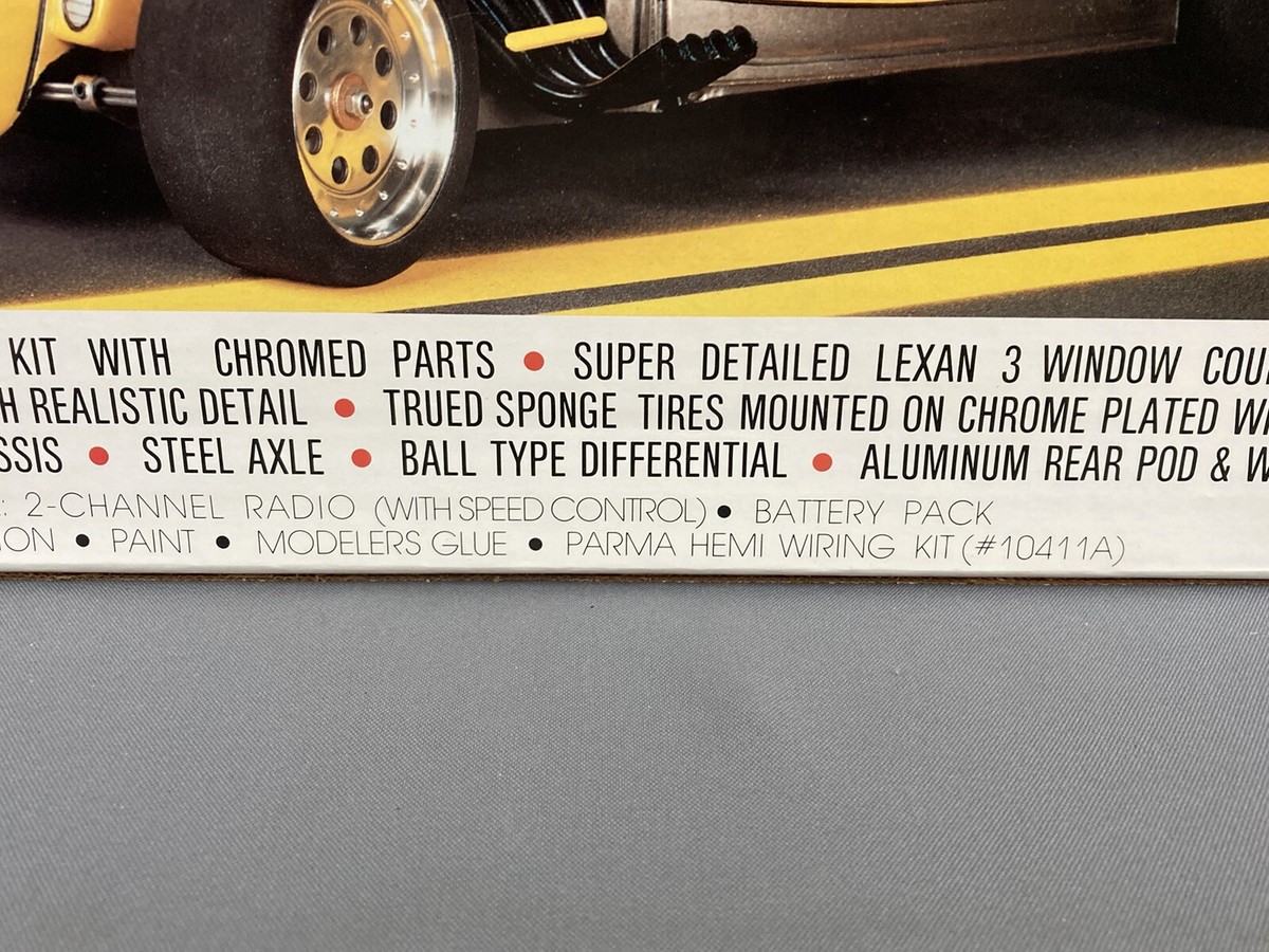 RARE Vintage Parma 1/10 Scale HEMI Coupe R/C Adaptable Model RARE Vintage Parma 1/10 Scale HEMI Coupe R/C Adaptable Model