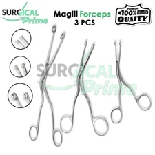 Magill Forceps Infant Child Adult Anesthesia EMT Surgical Instruments Set of 3PC