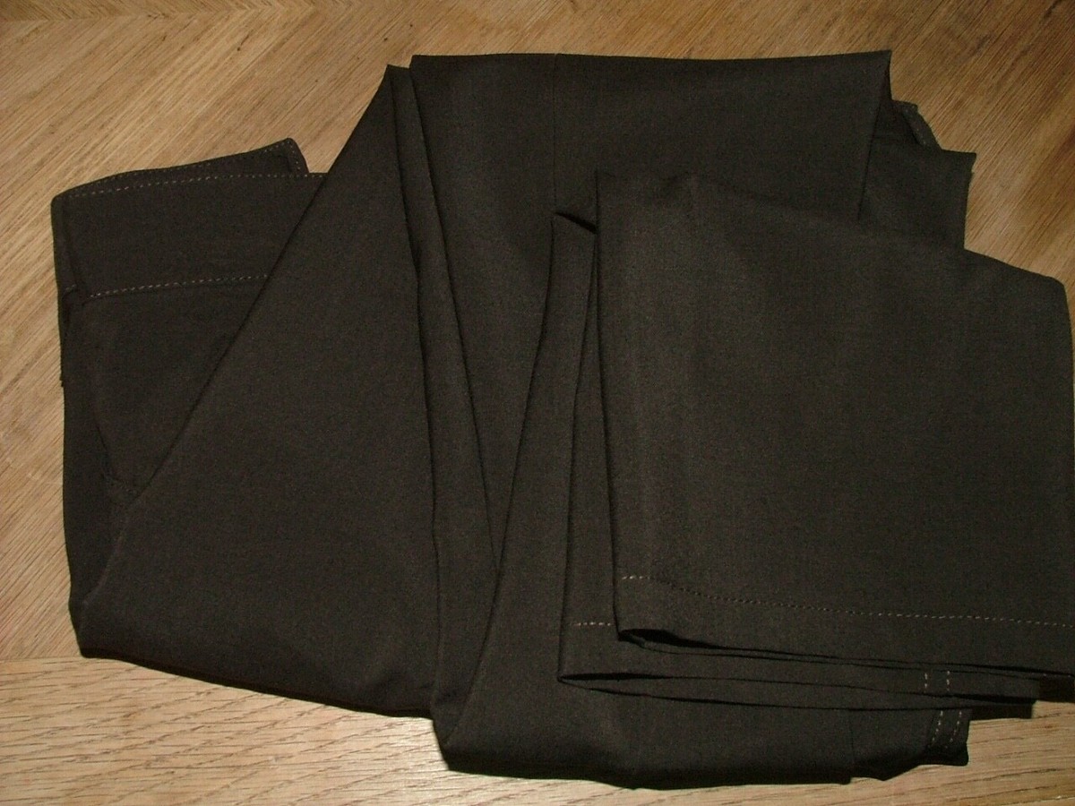 NEW WT EMPORIO ARMANI DRESS PANTS SIZE 32 X 33 100% WOOL BROWN 