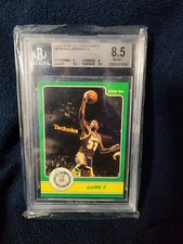 Magic Johnson! Rookie! Rare Star Playoff In Actuon BGS 8.5 Lakers NBA Legend HOF