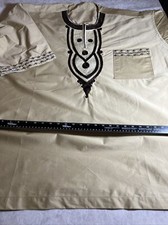 Vintage Mens African Dashiki Custom Handmade 36Lx331/2W..