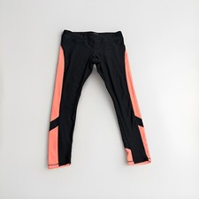 Avia Leggings Womens Large Black Pink Mesh Running Pants Outdoors Gym