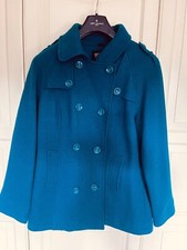 Debenhams Maine Double Breasted Pea Coat, Size 14