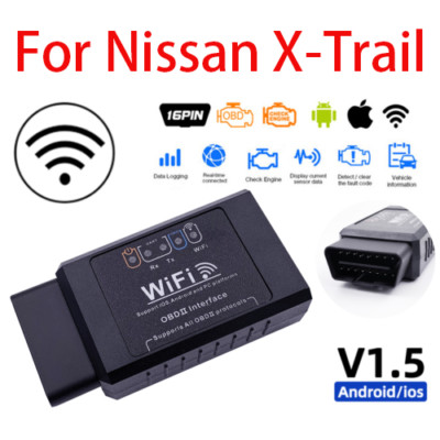 WiFi OBD2 ELM 327 Auto Scanner Werkzeug Android iOS Fehlercodeleser passt X-Trail