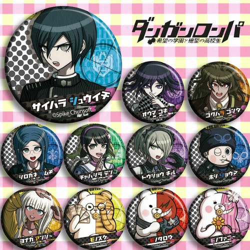 Anime 11pcs Danganronpa Manga Cosplay Badge Pin Button Brooch 58mm Gift Ebay
