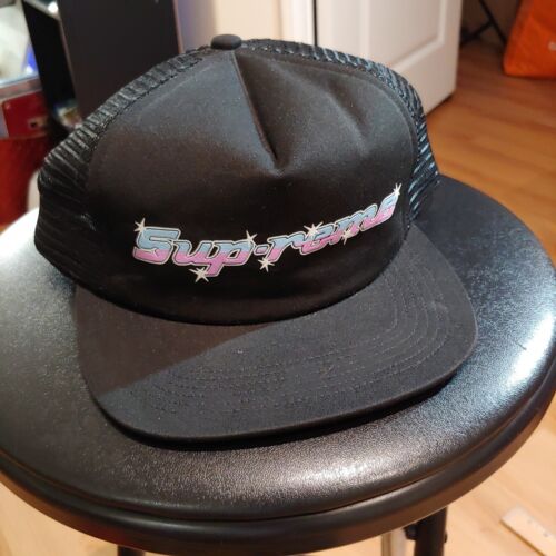 SUPREME DISTRESSED RIPSTOP CAMP CAP BLACK OS FW23 WEEK 1 (AUTHENTIC) BRAND  NEW