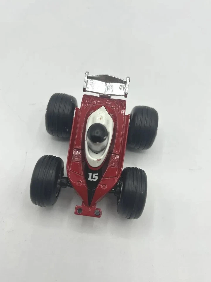 Diecast Friction Car New Ray 2.5" 2002 Red #15 Race Car Pull Back and Go - Image 2 of 4