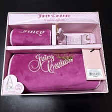 Juicy Couture Heritage Barrel Bag 3 Piece Set Pink Brand New