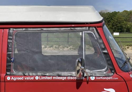 VW T2 Bay Window Just Kampers Cab Door Window Fly Screen Mesh Mosquito Net 