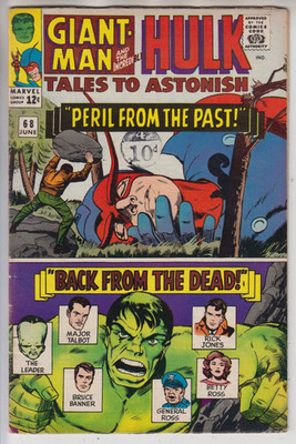TALES TO ASTONISH # 68  FN 6.0  HULK & GIANT-MAN  CENTS  1965