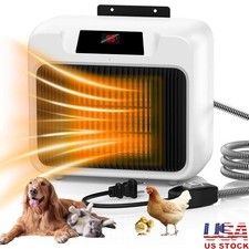 Upgraded Dog House Heater W/ Thermostat Safe Indoor Outdoor Pet Warmer 600W 300W