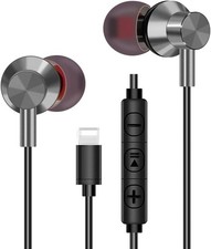 Earphones Wired in Ear Headphones Earbuds for iPhone 14/14 Pro 1 pack-silver
