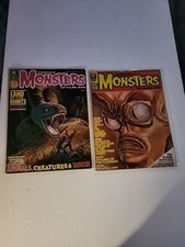 Seltene berühmte Monster von Filmland #54, #55 Zeitschriften Vintage Warren Horror
