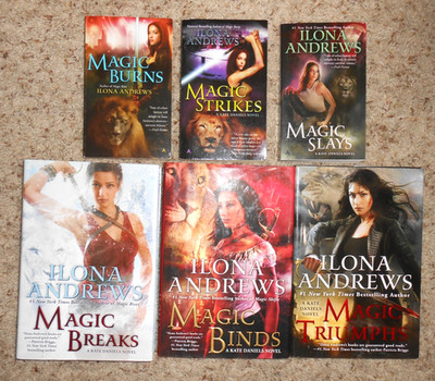 Ilona Andrews Mixed Lot of 6 KATE DANIELS Books 2-1st/1st - 3HC/DJ 3PB  VGC