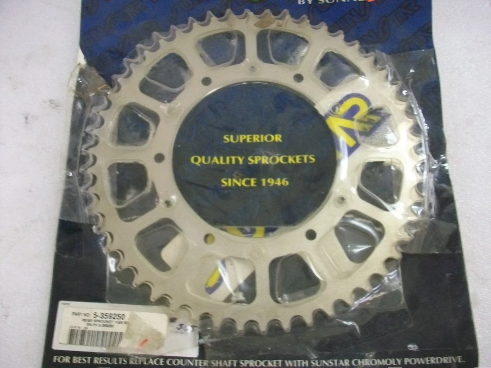 ¡Bonito! Piñón trasero de acero de 50 dientes Honda XL350R XR200 Sunstar 2-359250 Foto 2 de 4