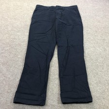 Nautica Pants Mens 34x32 Blue The Deck Pant Classic Fit Chino Stretch Casual