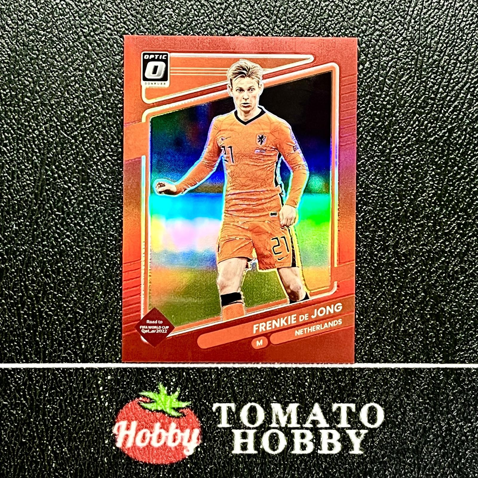 FRENKIE DE JONG /149 RED REFRACTOR PANINI DONRUSS FIFA 2021-22 OPTIC PRIZM