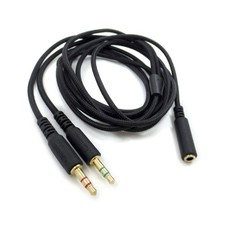 3.5mm Male to Female Cable 1 Female to 2 Male 3.5mm Headphone Headset Cord