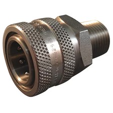 Hansen Ll6s30 Hydraulic Quick Connect Hose Coupling, 303 Stainless Steel Body,