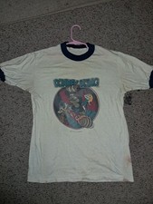 Vintage 1981 Donkey Kong Arcade Nintendo Promo Ringer T-Shirt Super Mario Sz S