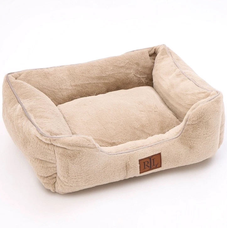 Ralph Lauren Deluxe Fur Pet Bed 61x50 Small Dog Cat Puppy Soft Luxury Home £149