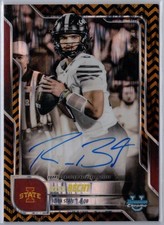 2025 Bowman Chrome U ROCCO BECHT Black Gold Stealth Refractor Auto SP /25