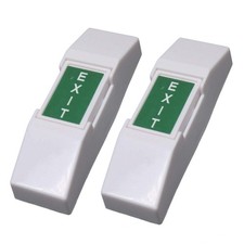2 Pcs Exit Release Button Switch Resettable Push-to-Exit Door Switch for Acce...