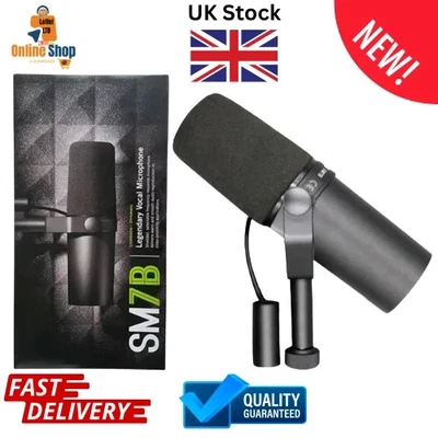 Shure SM7B Microfono da Studio Cardioide Dinamico Professionale per Trasmissione Podcast