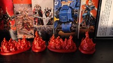 Custom Flame Terrain Compatable with Warhammer 40k, Kill Team, And TTRPG System