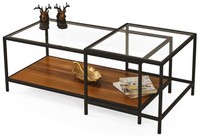 Komfort Elegant Couchtisch Wohnzimmer Glas Neu Stilvoll Rechteckig