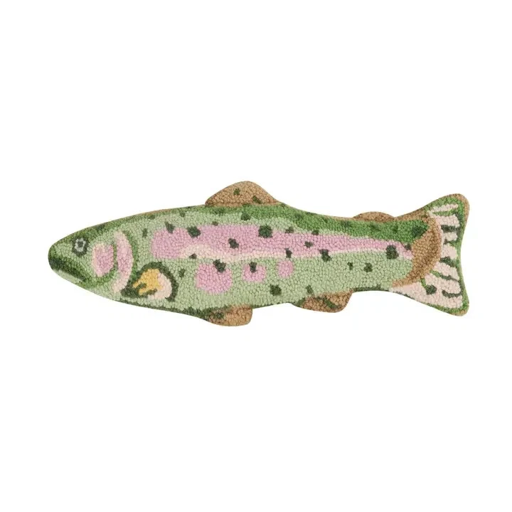 Shaped Trout Hook Pillow NEW