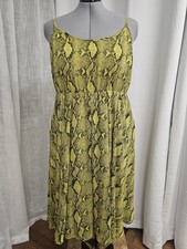 Torrid Green Snake Print Dress Size 2