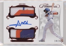 2018 Flawless Rookie Ruby 14/20 Amed Rosario (Batting) Dual Patch Auto 6fs