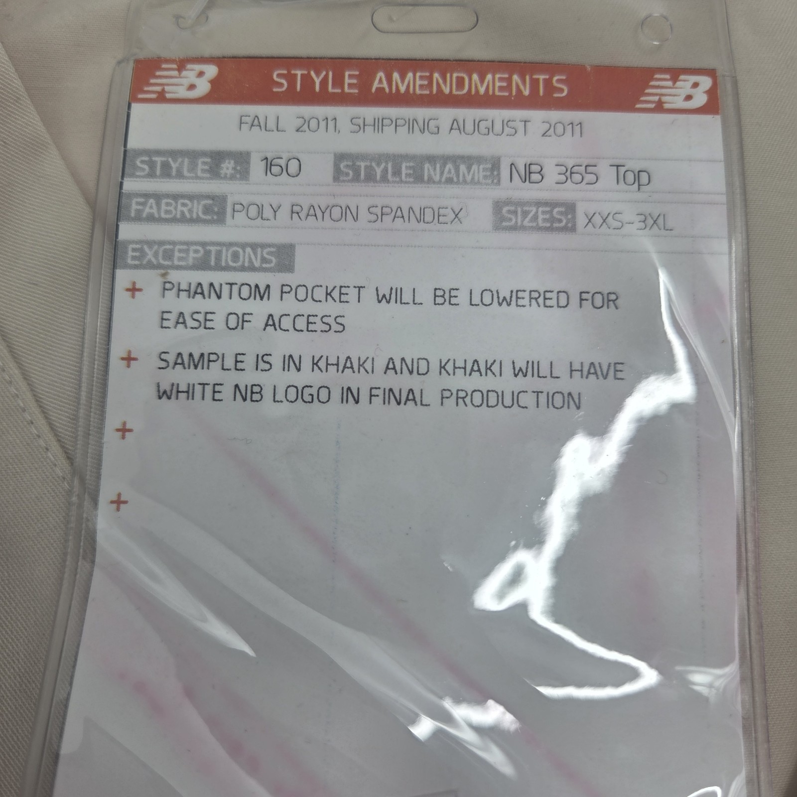 New Balance NB 365 Women’s Scrub Top Khaki Sample Prototype Style 160 Poly Rayon thumbnail 6