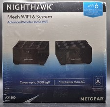 NETGEAR NIGHTHAWK MESH Wifi 6 System Whole Home Router AX3000 MK72 - BRAND NEW 