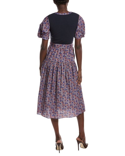 Derek Lam 10 Crosby Natalia Mixed Media Dress Women's Derek Lam 10 Crosby Natalia Mixed Media Dress Women's