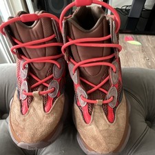 adidas Yeezy 500 High Brown Red Tan Suede Mes...