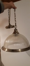 American Diner pendant lamp, single bulb, brass, used in very good condition.