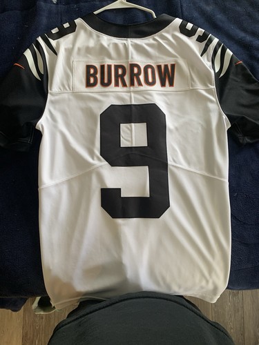 NFL Cincinnati Bengals Joe Burrow #9 Whiteout Jersey Nike Adult Medium - Clean!