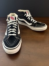 Vans Old Skool SK8-HI High Top Skate Shoes Black  White Sizes Mens 6.5/Womens 8