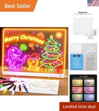 Dynamic Light-Up Acrylic Message Board - Perfect for Home, Office, or Festival