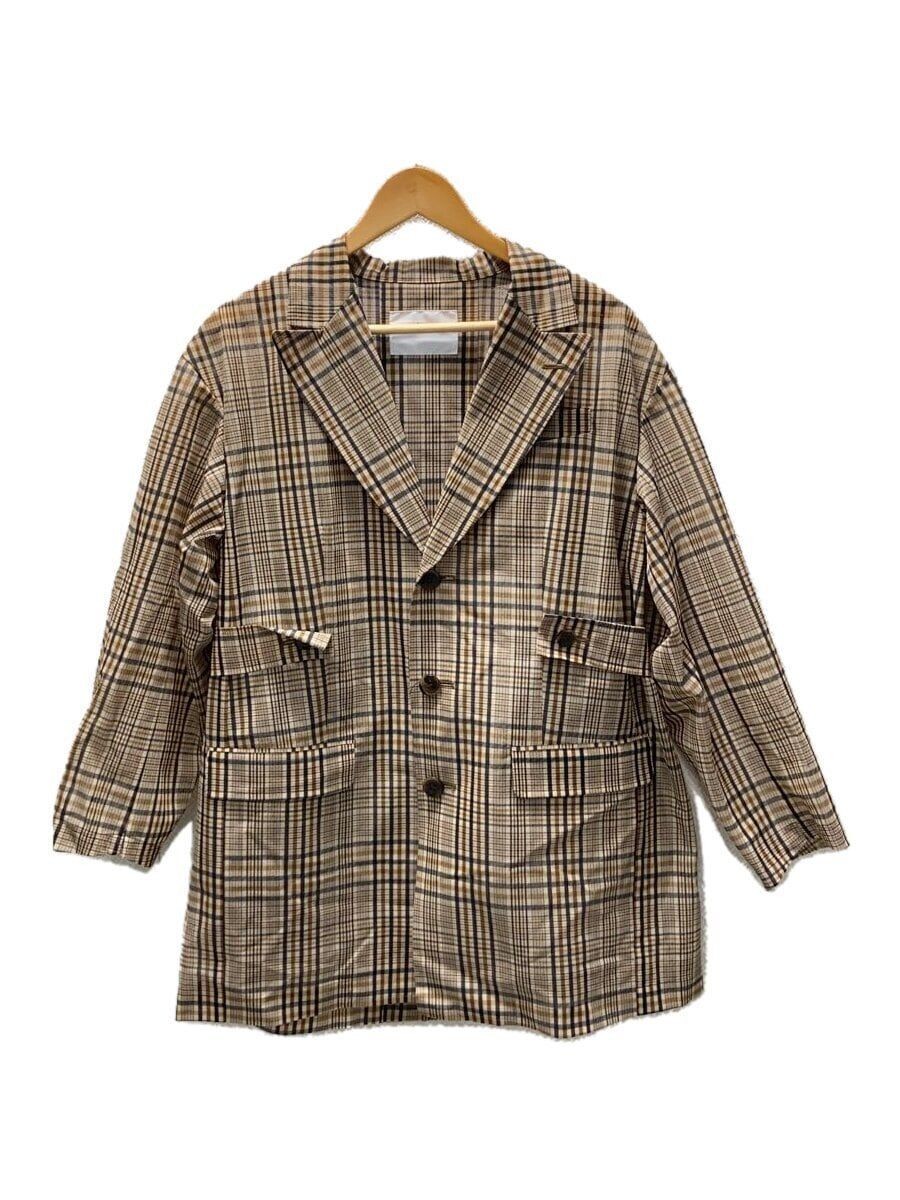 TOGA ARCHIVES altra giacca 36 poliestere marrone check TP241 FA219 usata