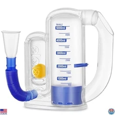Incentive Spirometer Adult, Breathing Exercise Device for Lungs, Deep Breathing