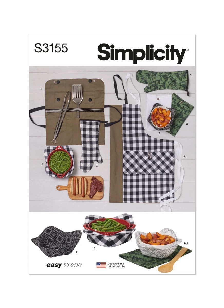 SIMPLICITY Faith Van Zanten OS SS9973OS - Cartamodello Per Grembiuli E Decorazioni Da Cucina, Taglia Unica