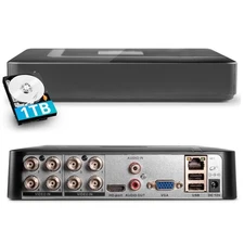 Fuers H.265+ 8CH DVR Recorder For Security Cameras 1TB HDD Remote Access System