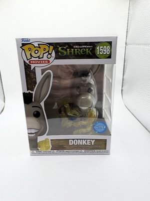 Funko Pop! Movies Shrek Donkey Glitter Vinyl Figure #1598 DreamWorks