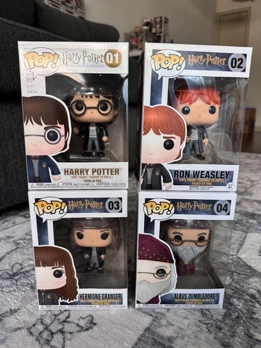 Funko Pop Harry Potter #01 Hermione #02 Ron #03 Dumbledore #04 Set