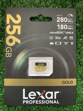 Lexar 256GB Professional Gold UHS-II Micro SD Card NEW