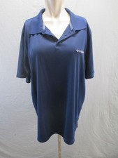 Columbia Size L Mens Navy Blue Short Sleeve Collared Sun Protection Polo 278